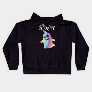 Spooky Unicorn Ghost Kids Hoodie